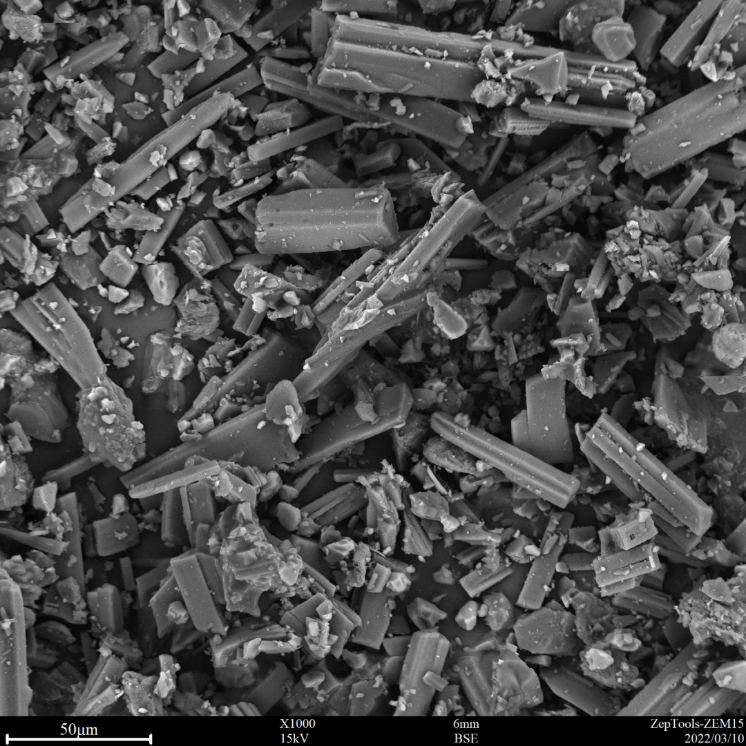 圖7 阿莫西林（臺式掃描電鏡1000倍照）